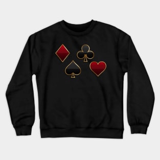 Set of Playing Cards Suits Crewneck Sweatshirt